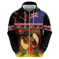 Aotearoa Siva Afi Zip Hoodie Tribal Performers of Aotearoa Fire Knife Dancing LT03 - Polynesian Pride