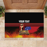 Personalised Samoan Spirit - Samoa Tribal Heritage Rubber Doormat