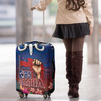 Proud of Samoa Luggage Cover Ula Nifo with Samoa 685 and Hibiscus Tapa Tribal Pattern
