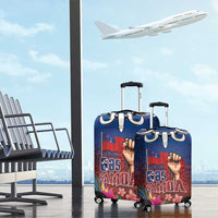Proud of Samoa Luggage Cover Ula Nifo with Samoa 685 and Hibiscus Tapa Tribal Pattern