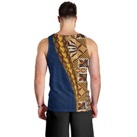 Samoan Siapo Men Tank Top Tatau Pattern Half Style LT03 - Polynesian Pride