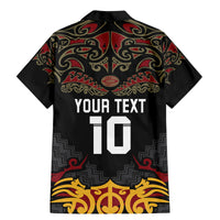 Custom New Zealand Rugby Family Matching Mermaid Dress and Hawaiian Shirt Black Fern Maori Tribal Pattern LT03 - Polynesian Pride