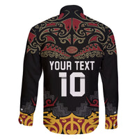 Custom New Zealand Rugby Family Matching Puletasi and Hawaiian Shirt Black Fern Maori Tribal Pattern LT03 - Polynesian Pride