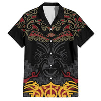 Custom New Zealand Rugby Hawaiian Shirt Black Fern Maori Tribal Pattern LT03 Black - Polynesian Pride
