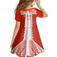 Custom Tonga Rugby Family Matching Tank Maxi Dress and Hawaiian Shirt Ikale Tahi Ngatu Tribal Pattern LT03 - Polynesian Pride
