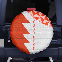 Custom Tonga Rugby Spare Tire Cover Ikale Tahi Ngatu Tribal Pattern Half Style LT03 - Polynesian Pride