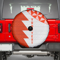 Custom Tonga Rugby Spare Tire Cover Ikale Tahi Ngatu Tribal Pattern Half Style LT03 - Polynesian Pride