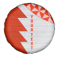 Custom Tonga Rugby Spare Tire Cover Ikale Tahi Ngatu Tribal Pattern Half Style LT03 - Polynesian Pride