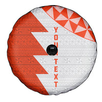 Custom Tonga Rugby Spare Tire Cover Ikale Tahi Ngatu Tribal Pattern Half Style LT03 - Polynesian Pride