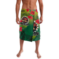 Cook Islands ANDAC Day Lavalava Honor and Remember Soliders-Forever in My Thoughts Grunge Style