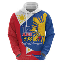 Philippines Independence Day Hoodie Araw ng Kalayaan Polynesian Sun and YAKAN Pattern