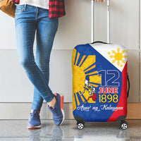 Philippines Independence Day Luggage Cover Araw ng Kalayaan Polynesian Sun and YAKAN Pattern