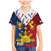 Philippines Independence Day 126th Anniversary Family Matching Mermaid Dress and Hawaiian Shirt Polynesian Pattern National Flag Style