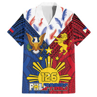Philippines Independence Day 126th Anniversary Family Matching Tank Maxi Dress and Hawaiian Shirt Polynesian Pattern National Flag Style