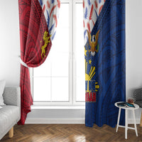 Philippines Independence Day 126th Anniversary Window Curtain Polynesian Pattern National Flag Style LT03 - Polynesian Pride