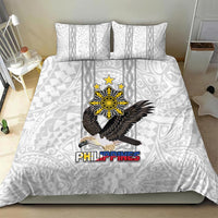 Philippines Eagle Week Bedding Set Polynesian Pattern Barong Style