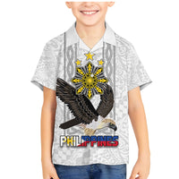 Philippines Eagle Week Family Matching Mermaid Dress and Hawaiian Shirt Polynesian Pattern Barong Style