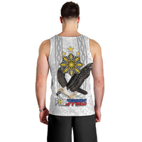 Philippines Eagle Week Men Tank Top Polynesian Pattern Barong Style LT03 - Polynesian Pride