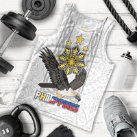 Philippines Eagle Week Men Tank Top Polynesian Pattern Barong Style LT03 - Polynesian Pride