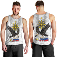 Philippines Eagle Week Men Tank Top Polynesian Pattern Barong Style LT03 - Polynesian Pride