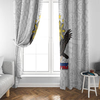 Philippines Eagle Week Window Curtain Polynesian Pattern Barong Style LT03 - Polynesian Pride