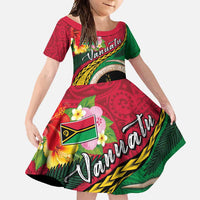 Vanuatu Tribal Boar Tusk Family Matching Summer Maxi Dress and Hawaiian Shirt Tropical Plants with Namele and Melanesian Pattern