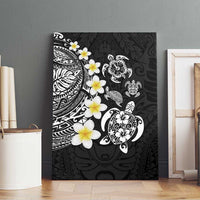 Hawaiian Plumeria Turtles Canvas Wall Art Polynesian Art Tattoo