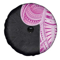 Samoan Art Tattoo Polynesian Pattern Spare Tire Cover Pink Out Color LT03 - Polynesian Pride