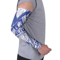 Samoa Pago Pago Aeto Arm Sleeves Wingstyle Blue-White Color - Polynesian Pride