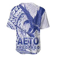 Samoa Pago Pago Aeto Baseball Jersey Wingstyle Blue-White Color - Polynesian Pride