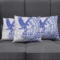 Samoa Pago Pago Aeto Pillow Cover Wingstyle Blue-White Color - Polynesian Pride