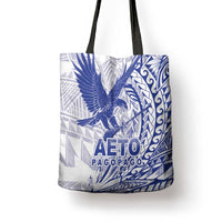 Samoa Pago Pago Aeto Tote Bag Wingstyle Blue-White Color - Polynesian Pride