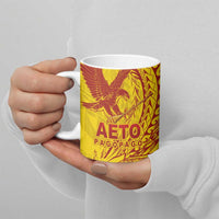 Samoa Pago Pago Aeto Ceramic Mug Wingstyle Red-Gold Color - Polynesian Pride