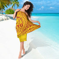 Samoa Pago Pago Aeto Sarong Wingstyle Red-Gold Color - Polynesian Pride