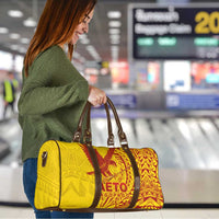 Samoa Pago Pago Aeto Travel Bag Wingstyle Red-Gold Color - Polynesian Pride