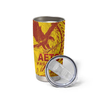 Samoa Pago Pago Aeto Tumbler Cup Wingstyle Red-Gold Color - Polynesian Pride