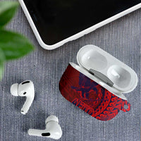 American Samoa Pago Pago Aeto AirPods Case Wingstyle Red-Blue Color LT03 - Polynesian Pride