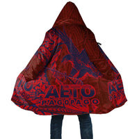 Samoa Pago Pago Aeto Cloak Wingstyle Red-Blue Color - Polynesian Pride