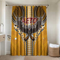 Samoa Pago Pago Aeto Bathroom Set Bald Eagle with Polynesian Art Tattoos - Polynesian Pride