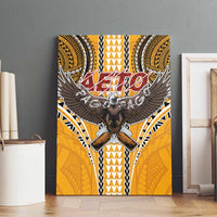 Samoa Pago Pago Aeto Canvas Wall Art Bald Eagle with Polynesian Art Tattoos - Polynesian Pride