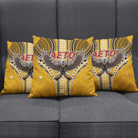 Samoa Pago Pago Aeto Pillow Cover Bald Eagle with Polynesian Art Tattoos - Polynesian Pride