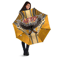 Samoa Pago Pago Aeto Umbrella Bald Eagle with Polynesian Art Tattoos - Polynesian Pride