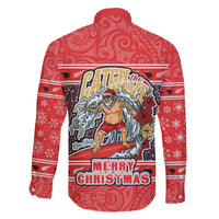 new-zealand-christmas-family-matching-mermaid-dress-and-hawaiian-shirt-santa-catch-the-wave-maori-pattern-retro-style