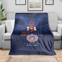 Rugby Toa Samoa Blanket Champions Six Eight Five - Polynesian Pride