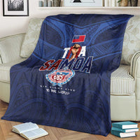 Rugby Toa Samoa Blanket Champions Six Eight Five - Polynesian Pride