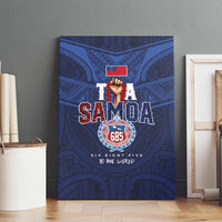 Rugby Toa Samoa Canvas Wall Art Champions Six Eight Five - Polynesian Pride