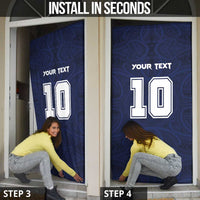 Custom Rugby Toa Samoa Door Cover Champions Six Eight Five - Polynesian Pride