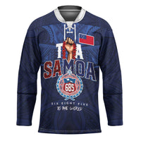 Custom Rugby Toa Samoa Hockey Jersey Champions Six Eight Five LT03 Unisex Blue - Polynesian Pride
