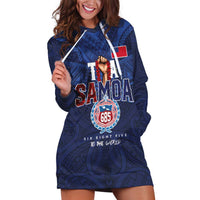 Custom Rugby Toa Samoa Hoodie Dress Champions Six Eight Five - Polynesian Pride