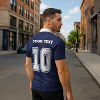 Custom Rugby Toa Samoa Zipper Polo Shirt Champions Six Eight Five - Polynesian Pride